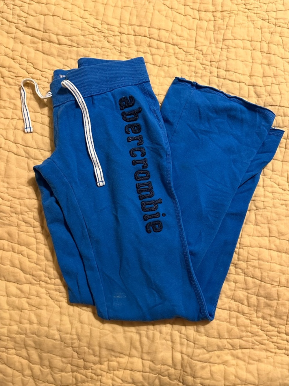 Abercrombie & Fitch Blue Logo Sweatpants
